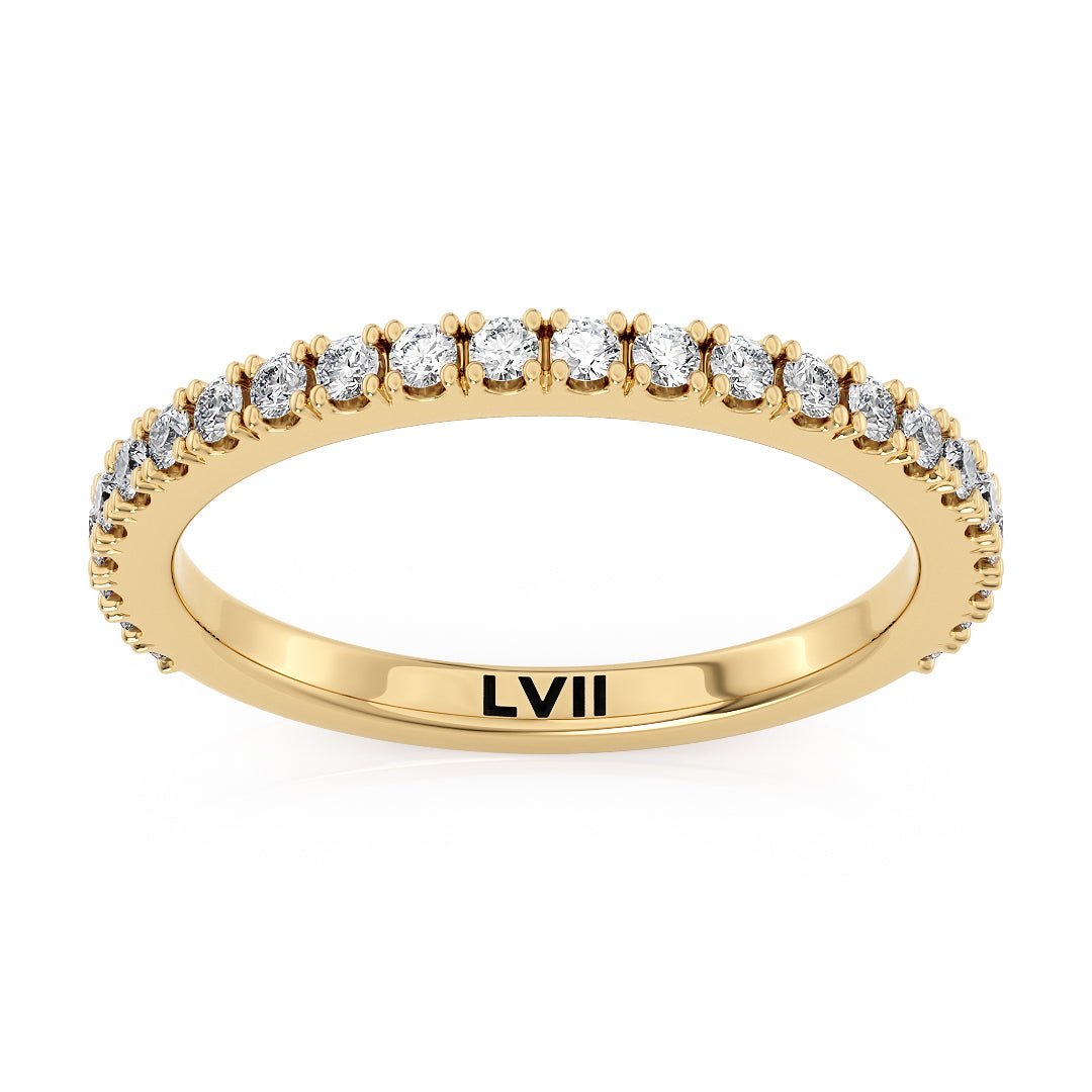 2mm Dainty Diamond Wedding Bands - The Amsterdam Wedding BandWedding BandLVII Fine Jewelry