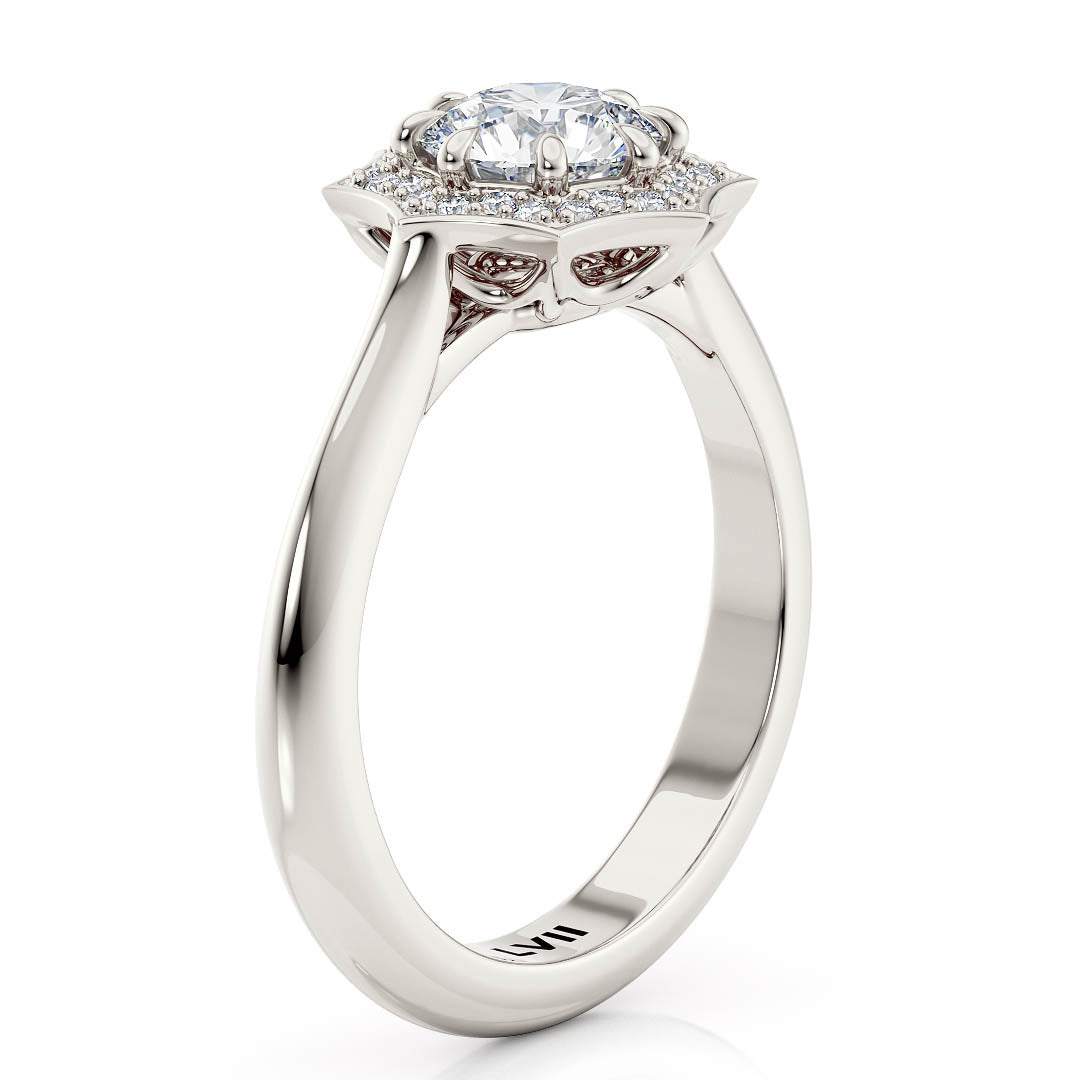 Unique Engagement Ring Spiderweb Style - The Weaver Ring