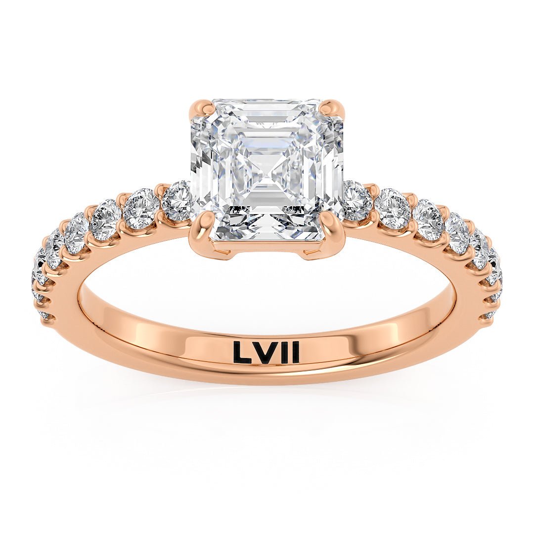 Asscher Cut Engagement Ring - The Sophia RingEngagement RingLVII Fine Jewelry