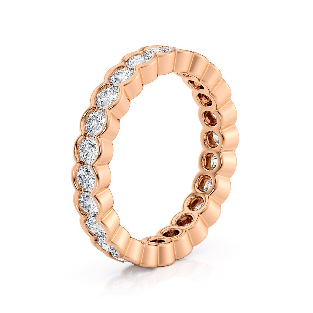 Bezel Set Handcrafted Wedding Band - The Havana Wedding BandWedding BandLVII Fine Jewelry