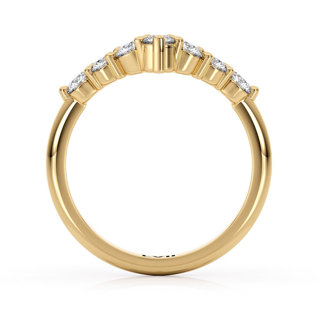Chevron Ladies Diamond Wedding Band - The Rio Wedding BandWedding BandLVII Fine Jewelry