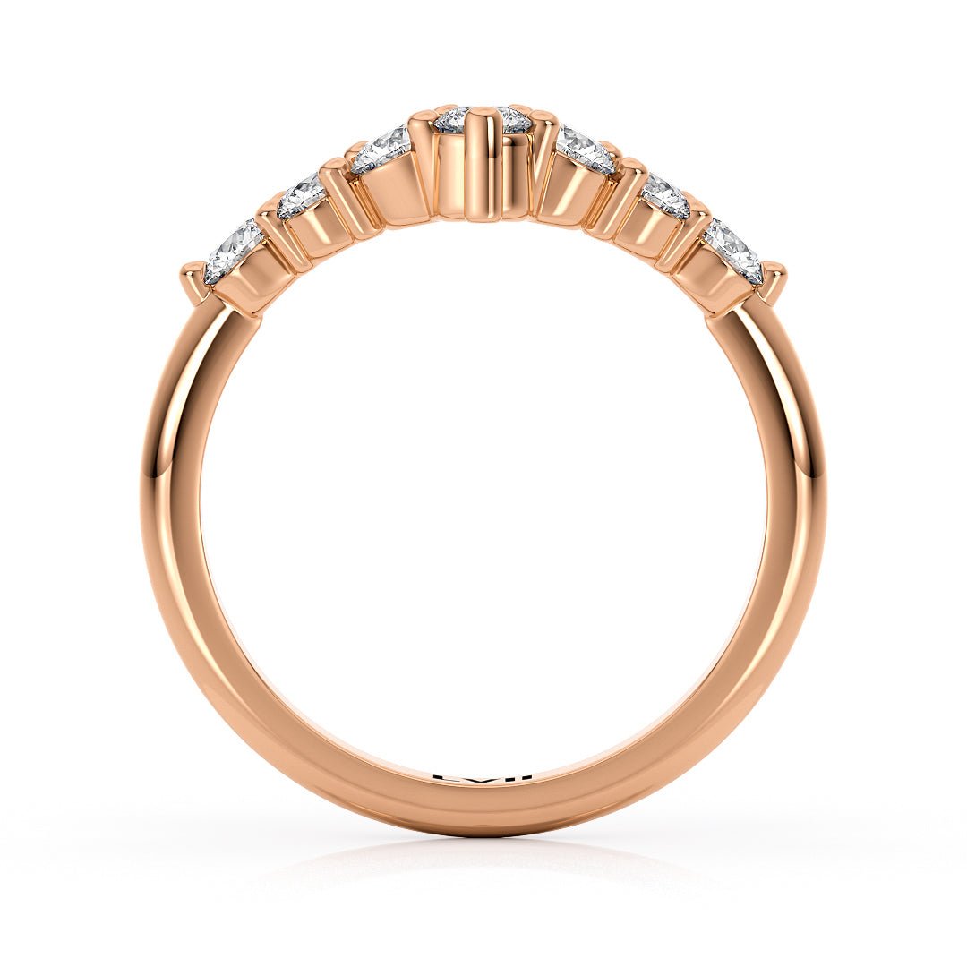 Chevron Ladies Diamond Wedding Band - The Rio Wedding BandWedding BandLVII Fine Jewelry