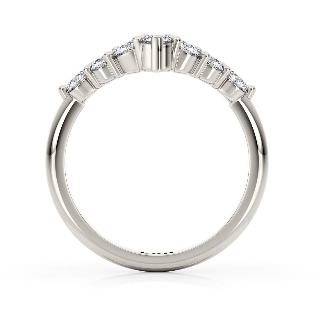 Chevron Ladies Diamond Wedding Band - The Rio Wedding BandWedding BandLVII Fine Jewelry