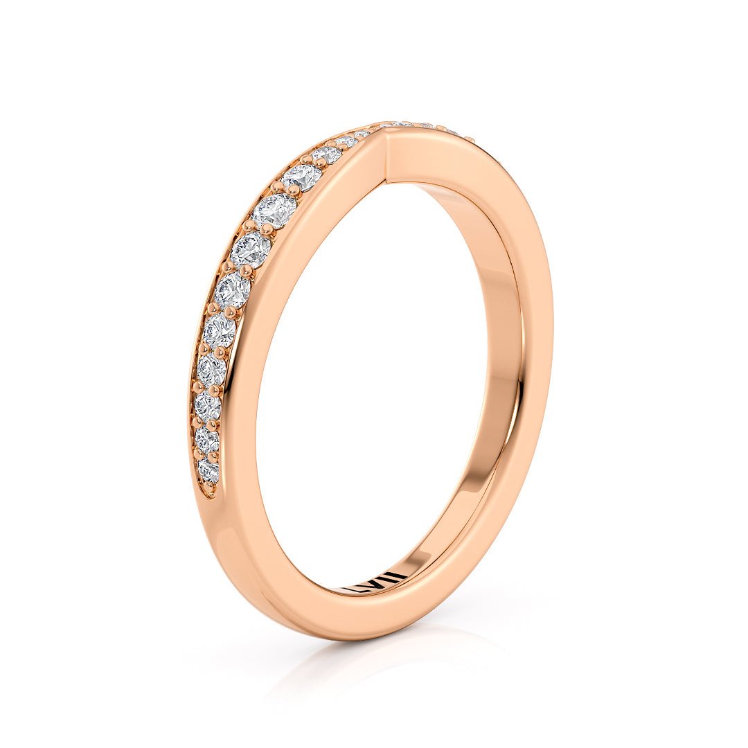 Cinched Diamond Wedding Bands Vintage Style - The Lisbon Wedding BandWedding BandLVII Fine Jewelry