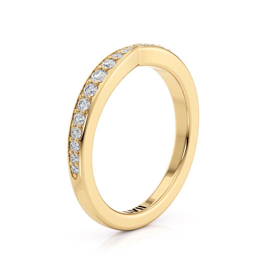 Cinched Diamond Wedding Bands Vintage Style - The Lisbon Wedding BandWedding BandLVII Fine Jewelry