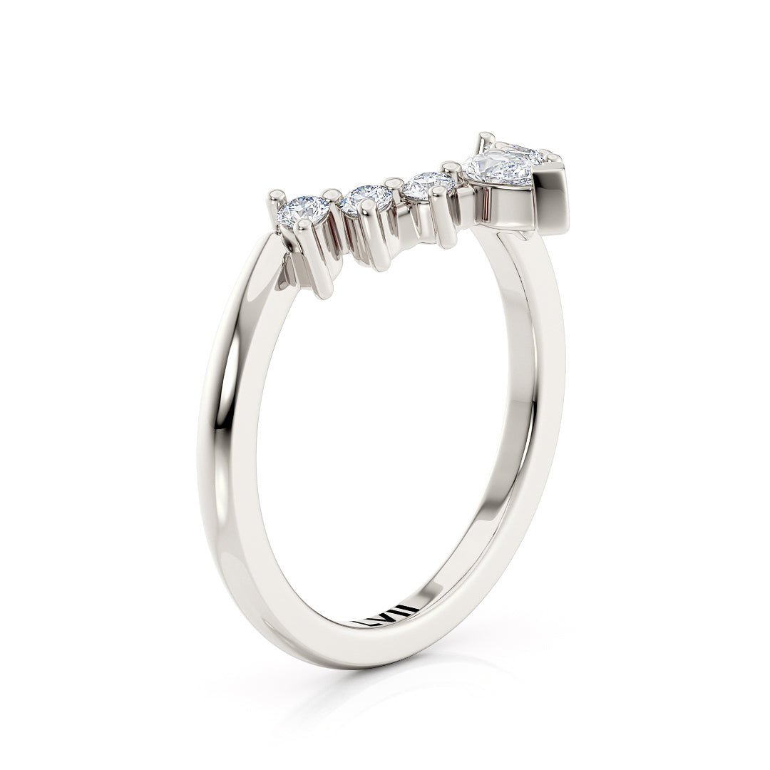 Contoured Ladies Unique Wedding Rings - The Vienna Wedding BandWedding BandLVII Fine Jewelry