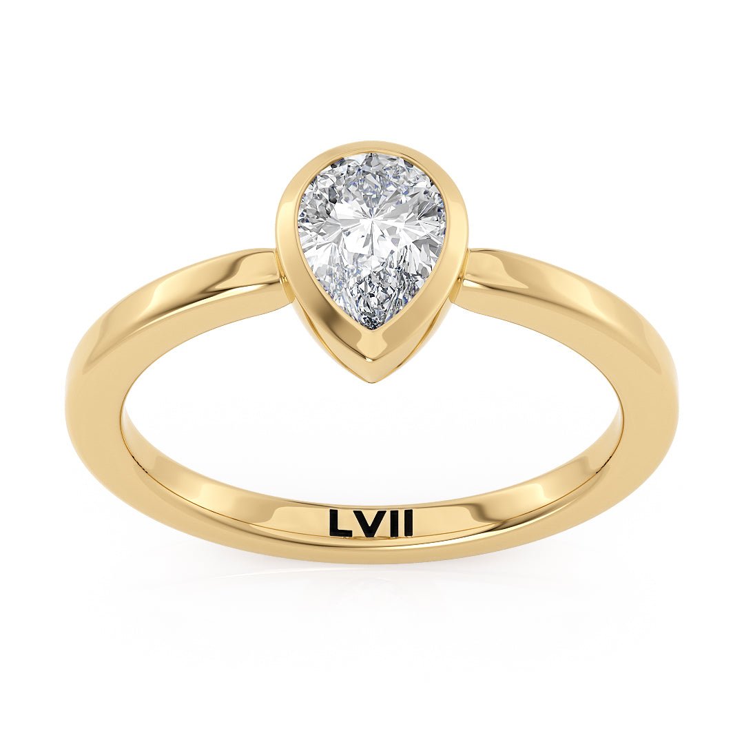 Dainty Artisan Vintage Lab Diamond Rings - The Giselle RingEngagement RingLVII Fine Jewelry