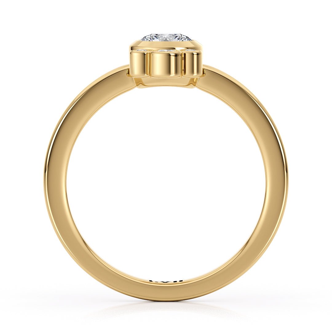 Dainty Vintage Art Deco Engagement Ring - The Emmeline RingEngagement RingLVII Fine Jewelry