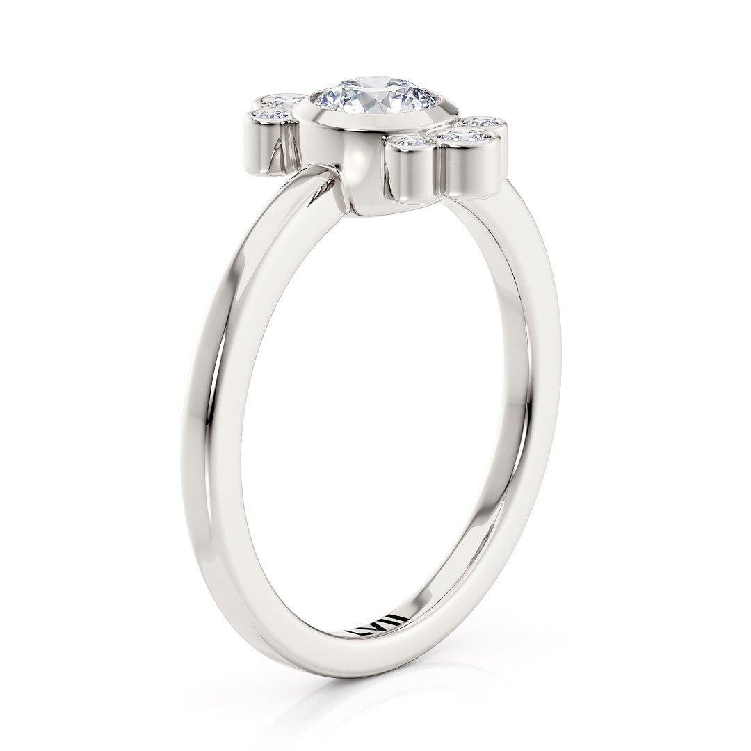 Dainty Vintage Art Deco Engagement Ring - The Emmeline RingEngagement RingLVII Fine Jewelry