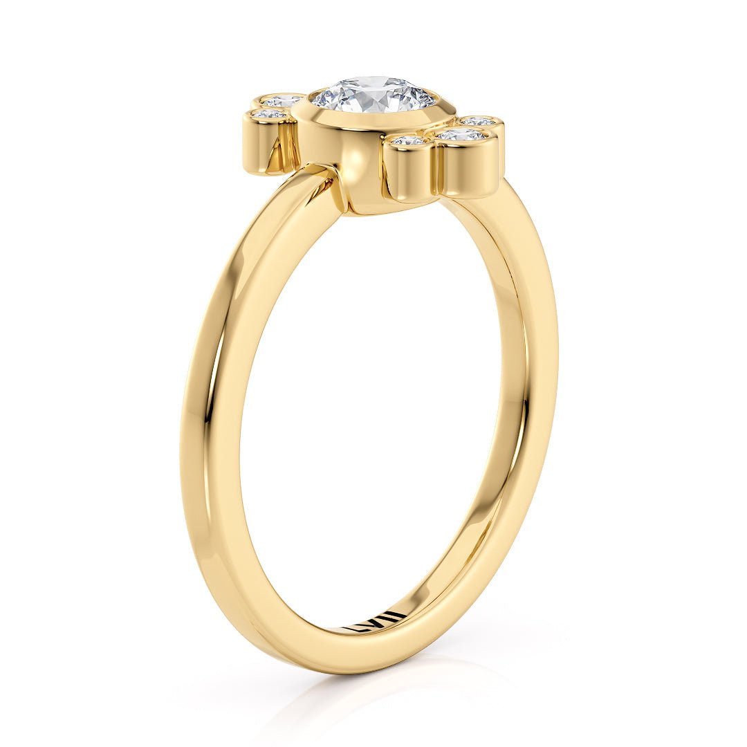 Dainty Vintage Art Deco Engagement Ring - The Emmeline RingEngagement RingLVII Fine Jewelry