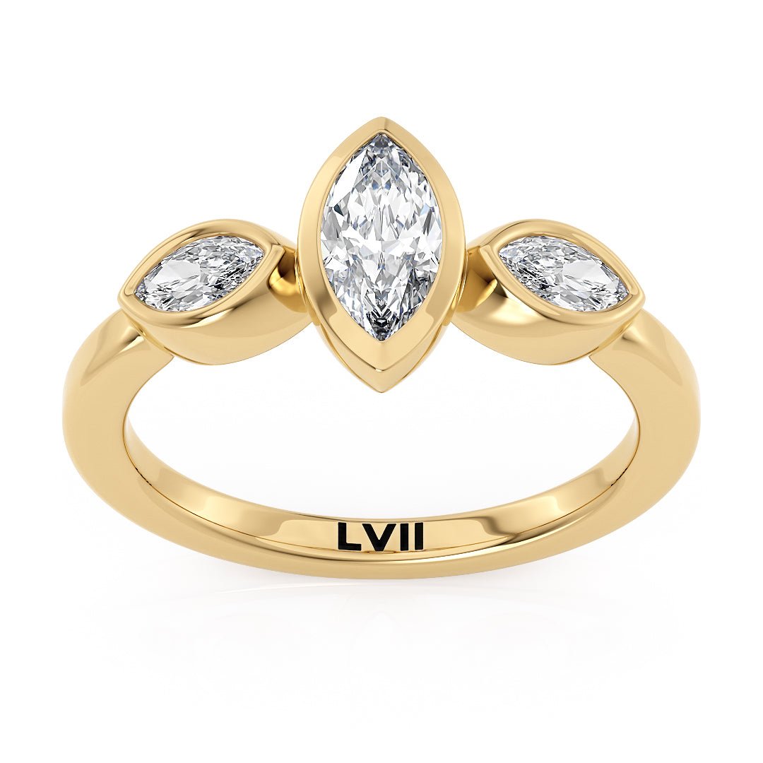 Dainty Vintage Lab Diamond Engagement Ring - The Evie RingEngagement RingLVII Fine Jewelry