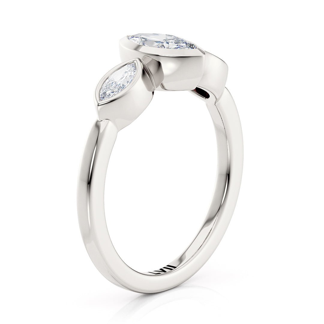 Dainty Vintage Lab Diamond Engagement Ring - The Evie RingEngagement RingLVII Fine Jewelry