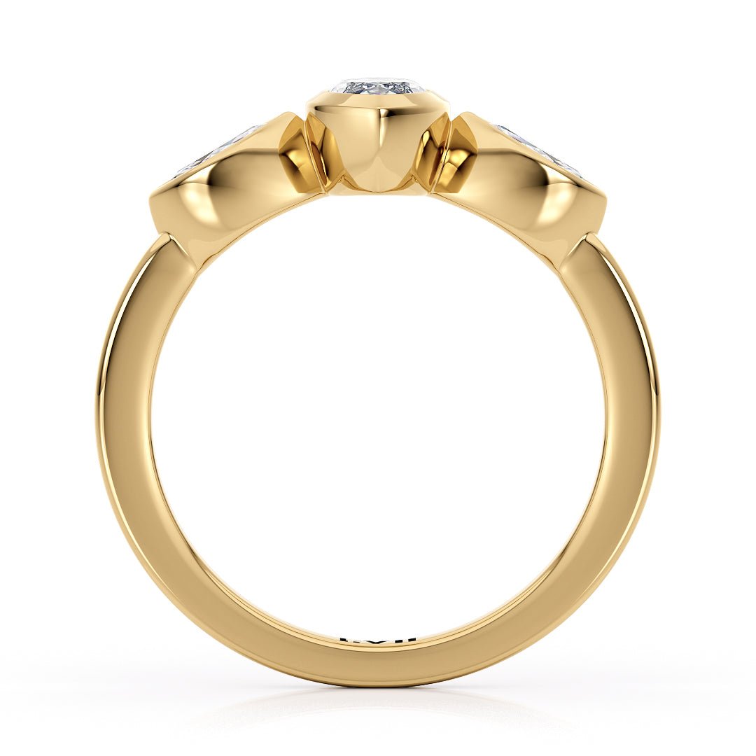 Dainty Vintage Lab Diamond Engagement Ring - The Evie RingEngagement RingLVII Fine Jewelry