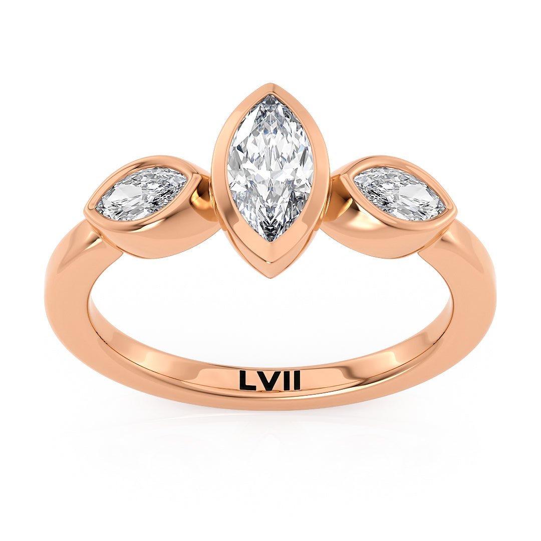 Dainty Vintage Lab Diamond Engagement Ring - The Evie RingEngagement RingLVII Fine Jewelry