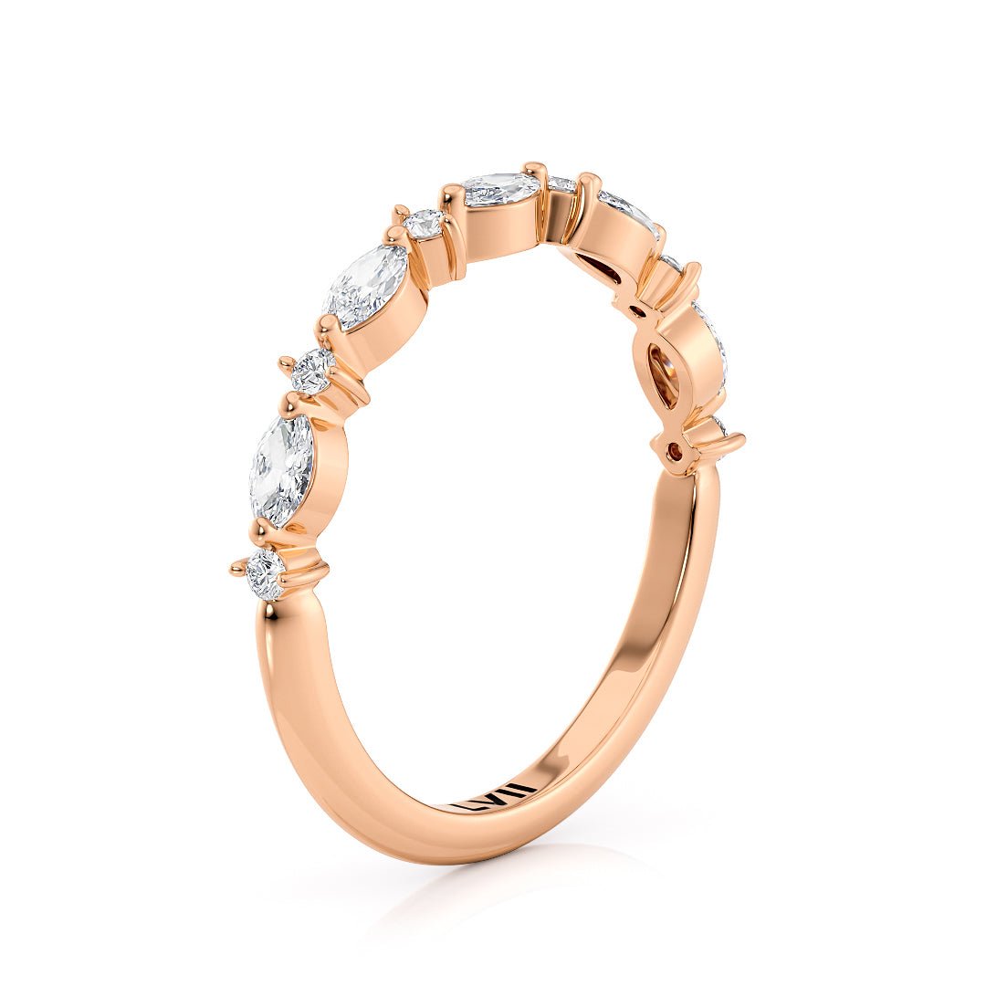 Diamond Wedding Bands Vintage Rings - The Alexandria Wedding BandWedding BandLVII Fine Jewelry