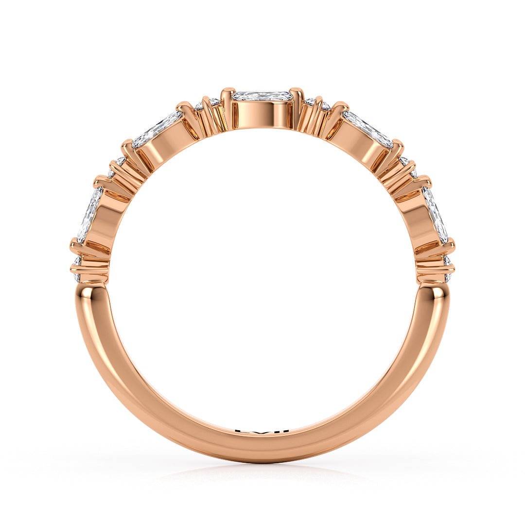 Diamond Wedding Bands Vintage Rings - The Alexandria Wedding BandWedding BandLVII Fine Jewelry