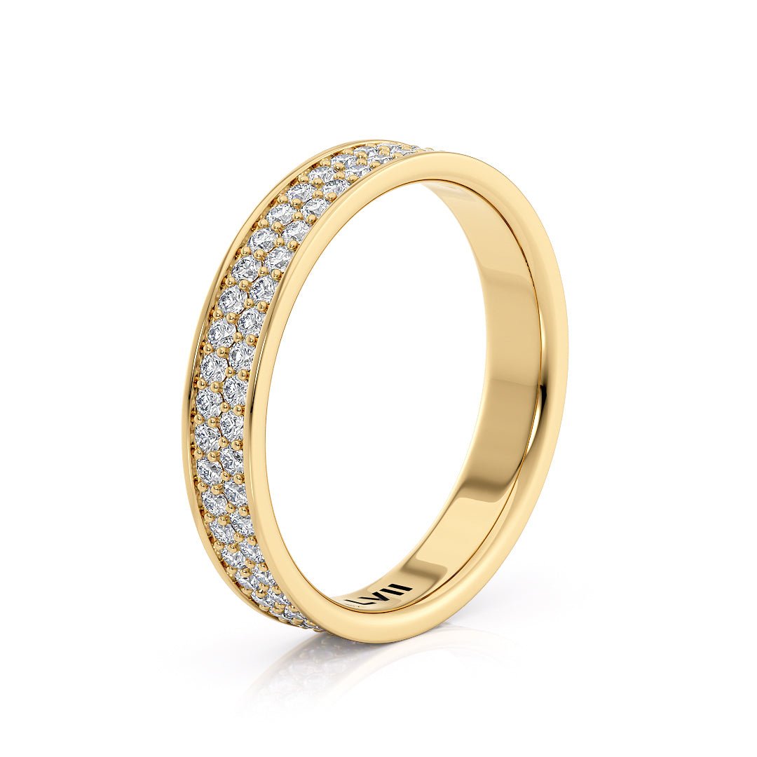 Double Row Eternity Diamond Wedding Bands - The Madrid Wedding BandWedding BandLVII Fine Jewelry