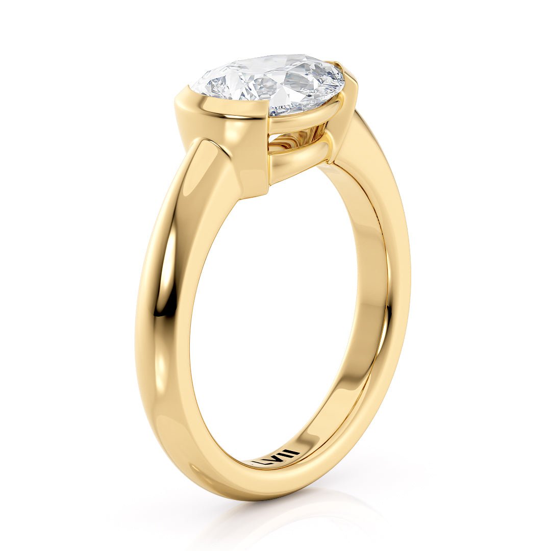 East West Pear Shape Engagement Ring - The Emilia RingLVII Fine Jewelry