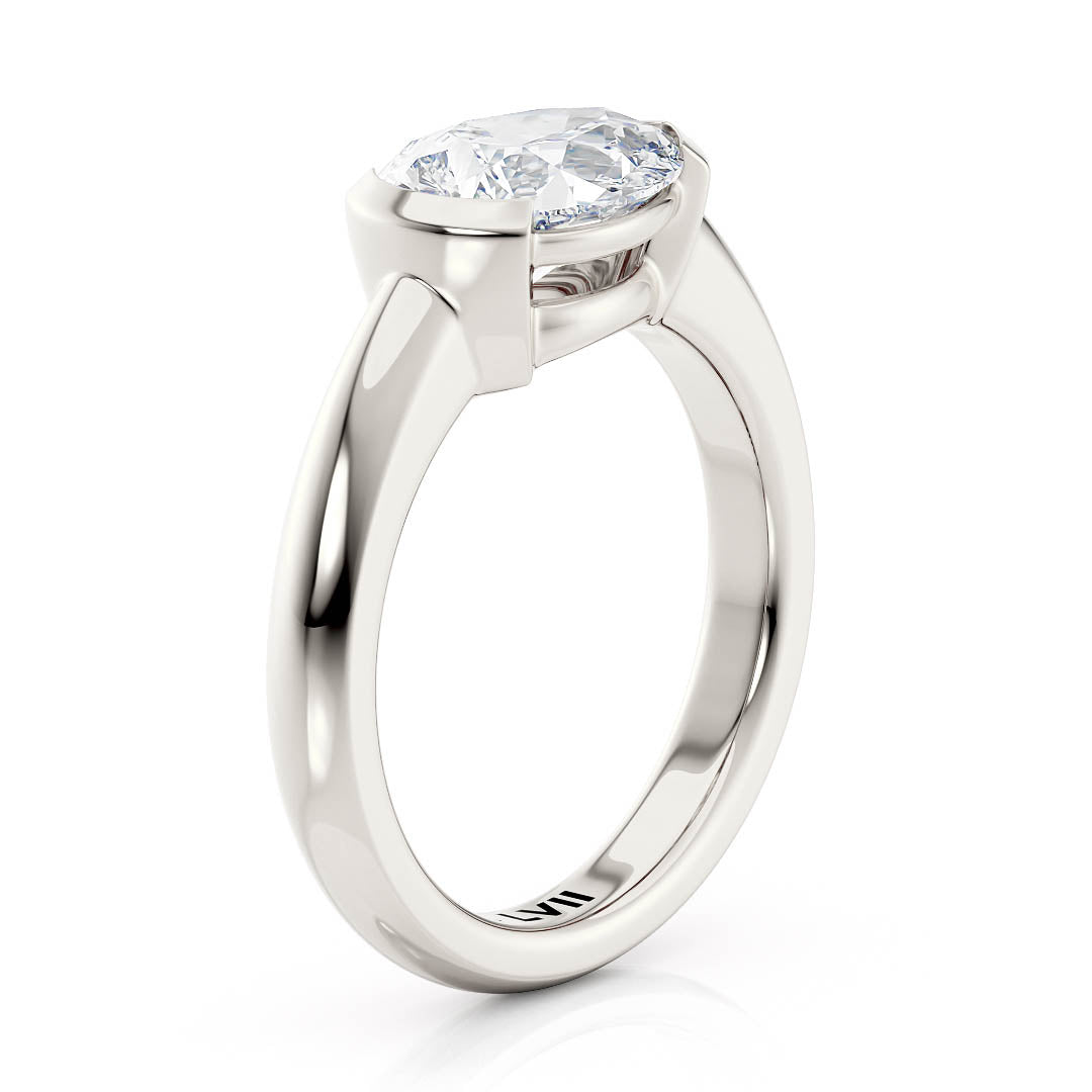 East West Pear Shape Engagement Ring - The Emilia RingLVII Fine Jewelry
