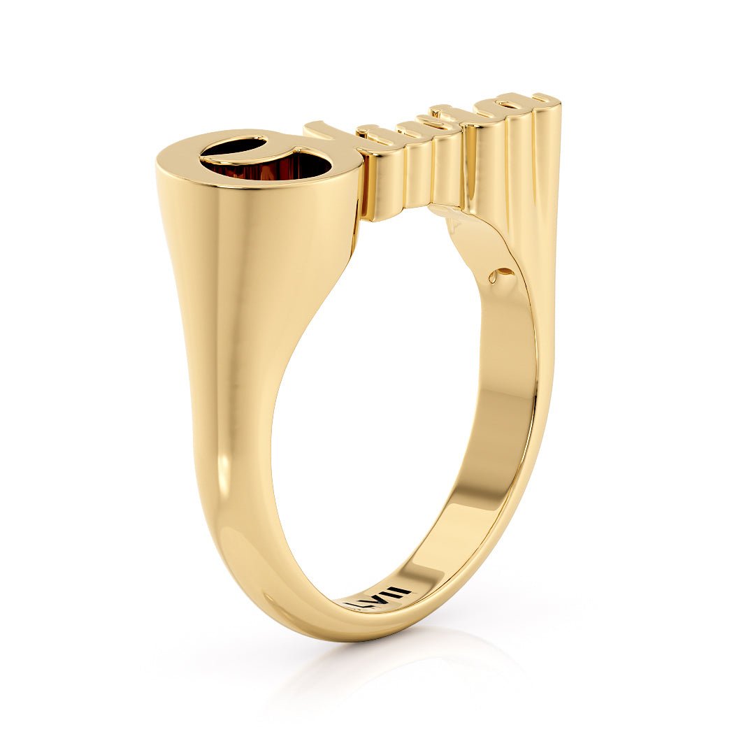 Elegant Script Name Ring Personalized JeweleryLVII Fine Jewelry