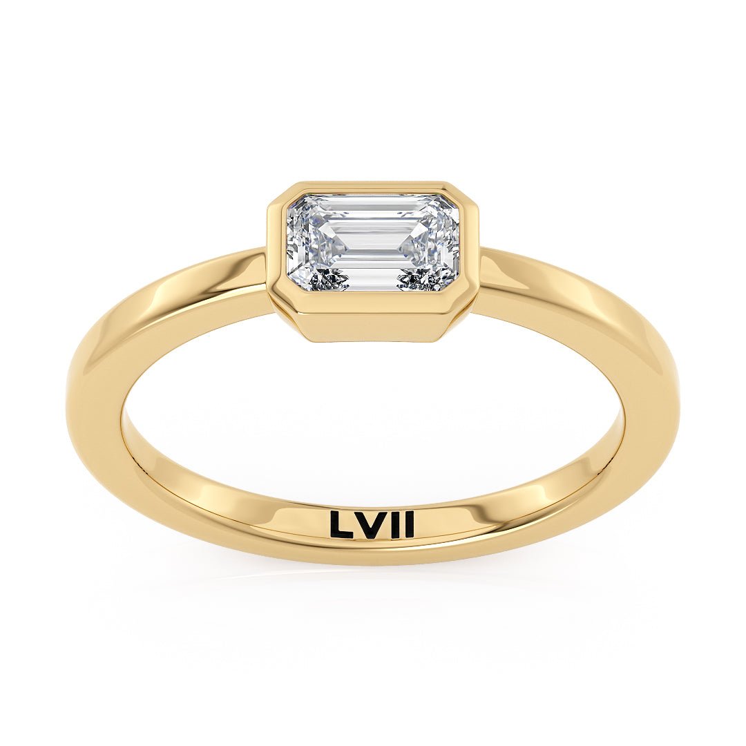 Emerald Cut Diamond Engagement Ring - The Elowen RingEngagement RingLVII Fine Jewelry