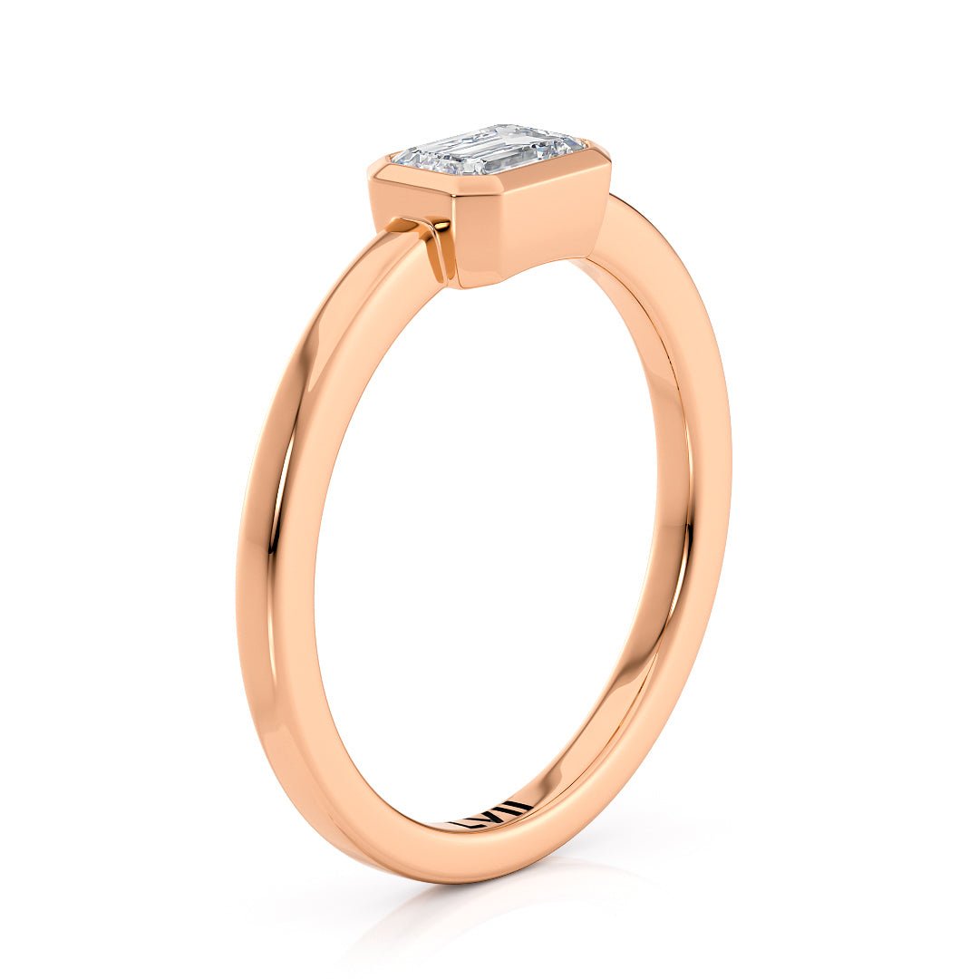 Emerald Cut Diamond Engagement Ring - The Elowen RingEngagement RingLVII Fine Jewelry