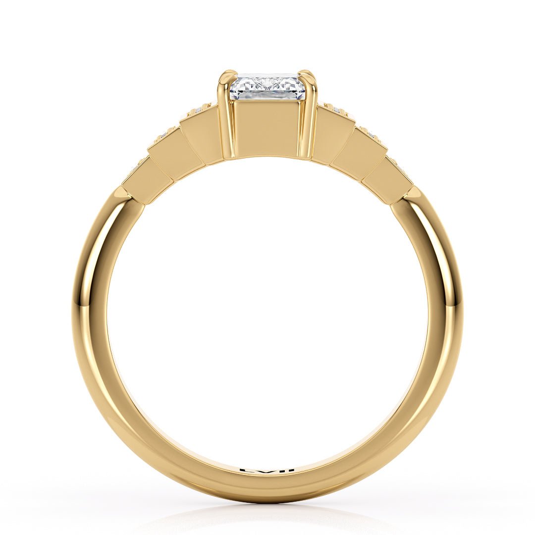 Emerald Cut Engagement Rings | Top Craftsmanship, Deco Charm - The Clarice RingEngagement RingLVII Fine Jewelry