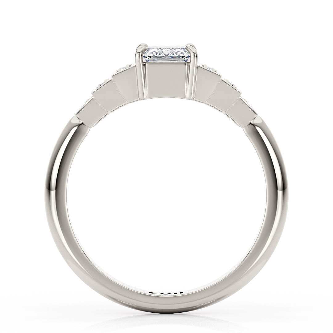 Emerald Cut Engagement Rings | Top Craftsmanship, Deco Charm - The Clarice RingEngagement RingLVII Fine Jewelry