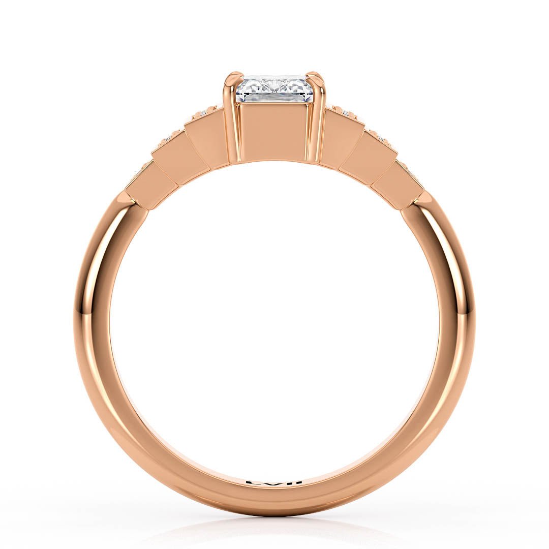 Emerald Cut Engagement Rings | Top Craftsmanship, Deco Charm - The Clarice RingEngagement RingLVII Fine Jewelry