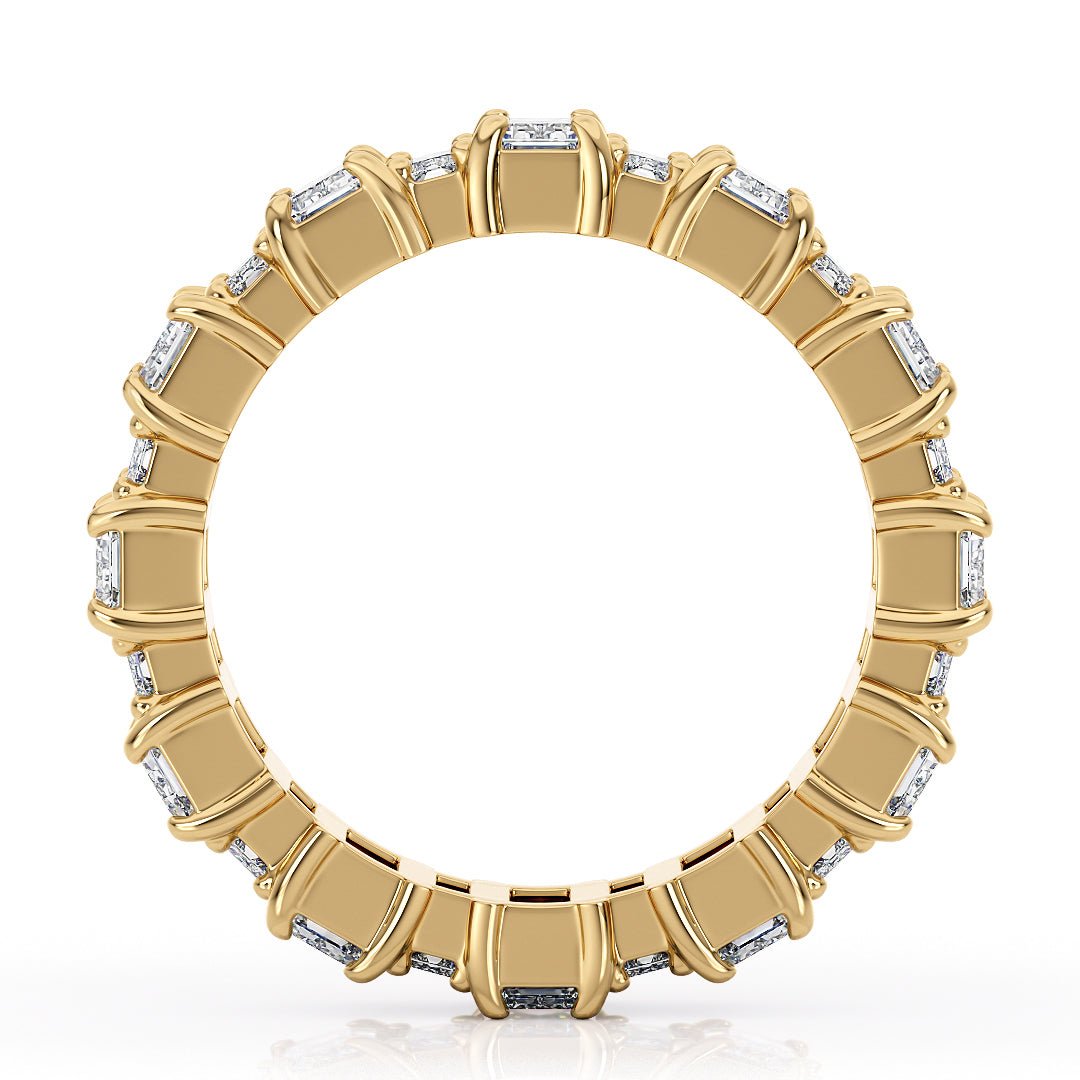 Emerald Cut Eternity Band Lab - Grown Diamonds - The Santiago Wedding BandWedding BandLVII Fine Jewelry