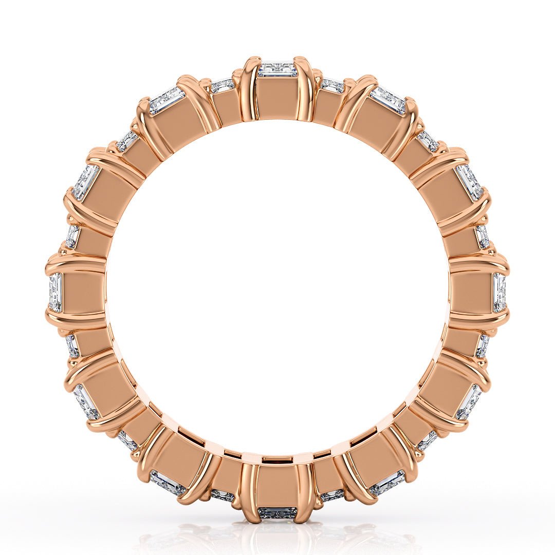 Emerald Cut Eternity Band Lab - Grown Diamonds - The Santiago Wedding BandWedding BandLVII Fine Jewelry