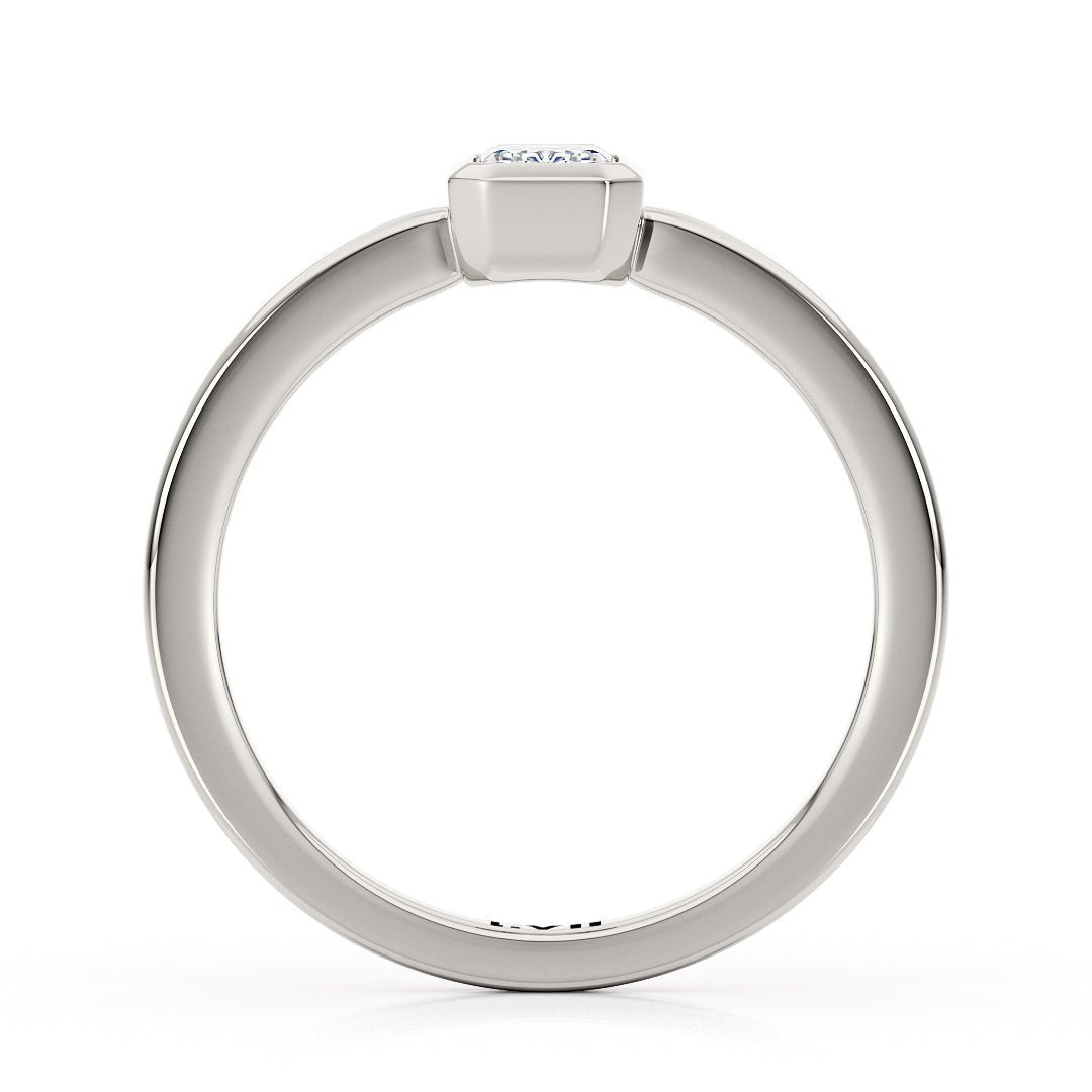 Emerald Cut Solitaire Engagement Ring - The Rosamund RingEngagement RingLVII Fine Jewelry