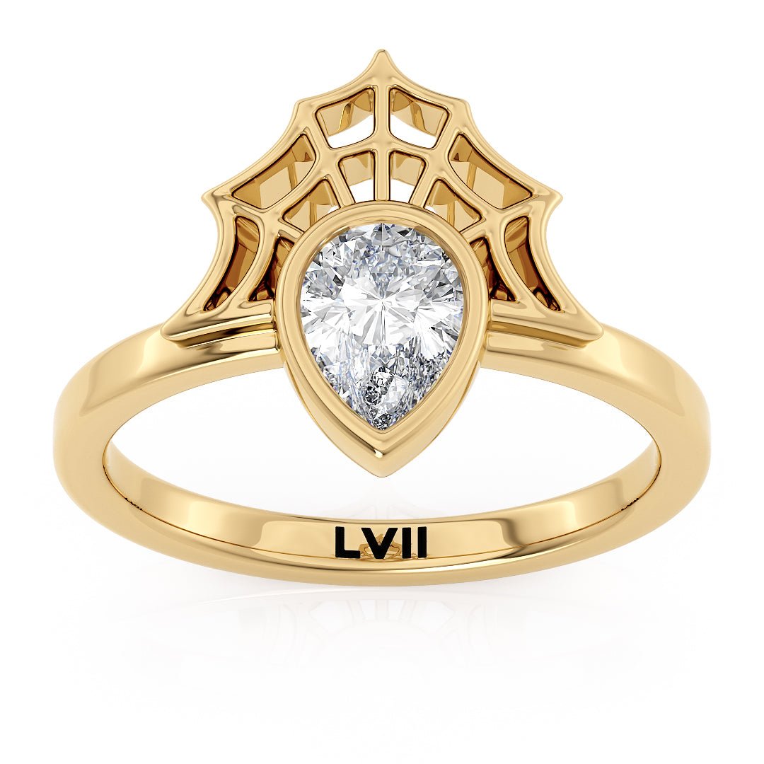 Intricate Spider Web Design | Vintage - Inspired Ethical Engagement Rings - The Anansi RingEngagement RingLVII Fine Jewelry