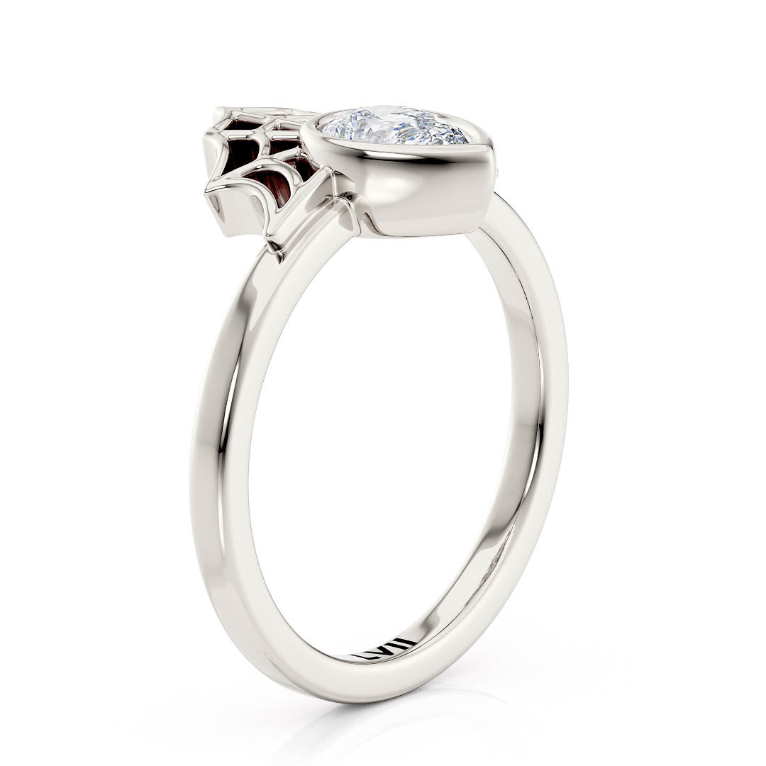 Intricate Spider Web Design | Vintage - Inspired Ethical Engagement Rings - The Anansi RingEngagement RingLVII Fine Jewelry