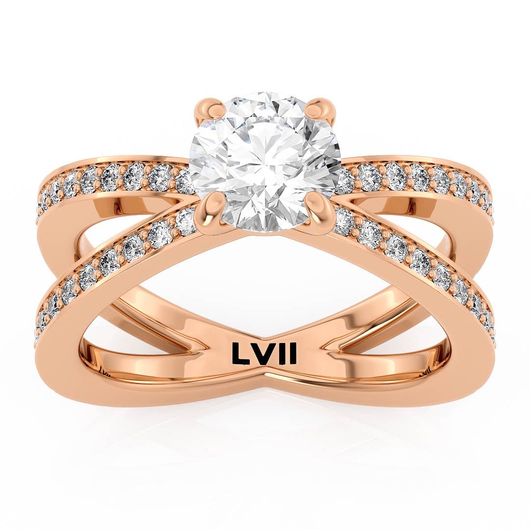 Lab Diamond Engagement Rings | Ethically Handcrafted, Vintage Glamour - The Adeline RingEngagement RingLVII Fine Jewelry