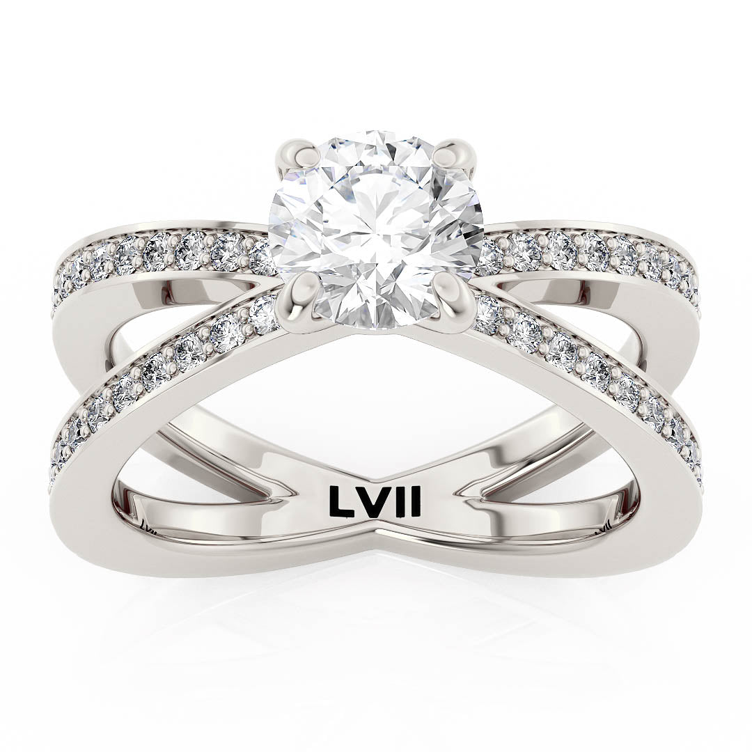 Lab Diamond Engagement Rings | Ethically Handcrafted, Vintage Glamour - The Adeline RingEngagement RingLVII Fine Jewelry