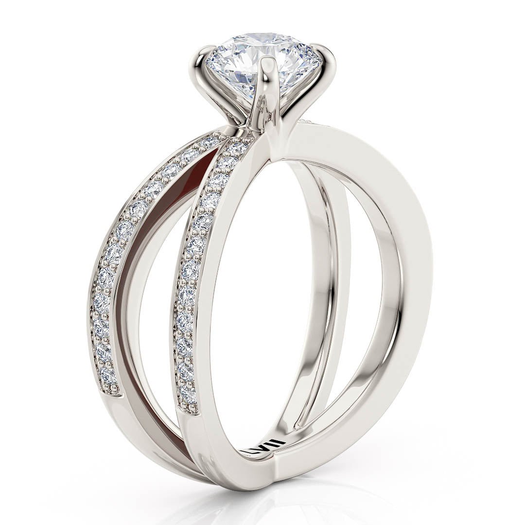 Lab Diamond Engagement Rings | Ethically Handcrafted, Vintage Glamour - The Adeline RingEngagement RingLVII Fine Jewelry