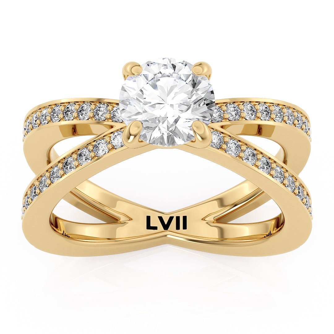 Lab Diamond Engagement Rings | Ethically Handcrafted, Vintage Glamour - The Adeline RingEngagement RingLVII Fine Jewelry
