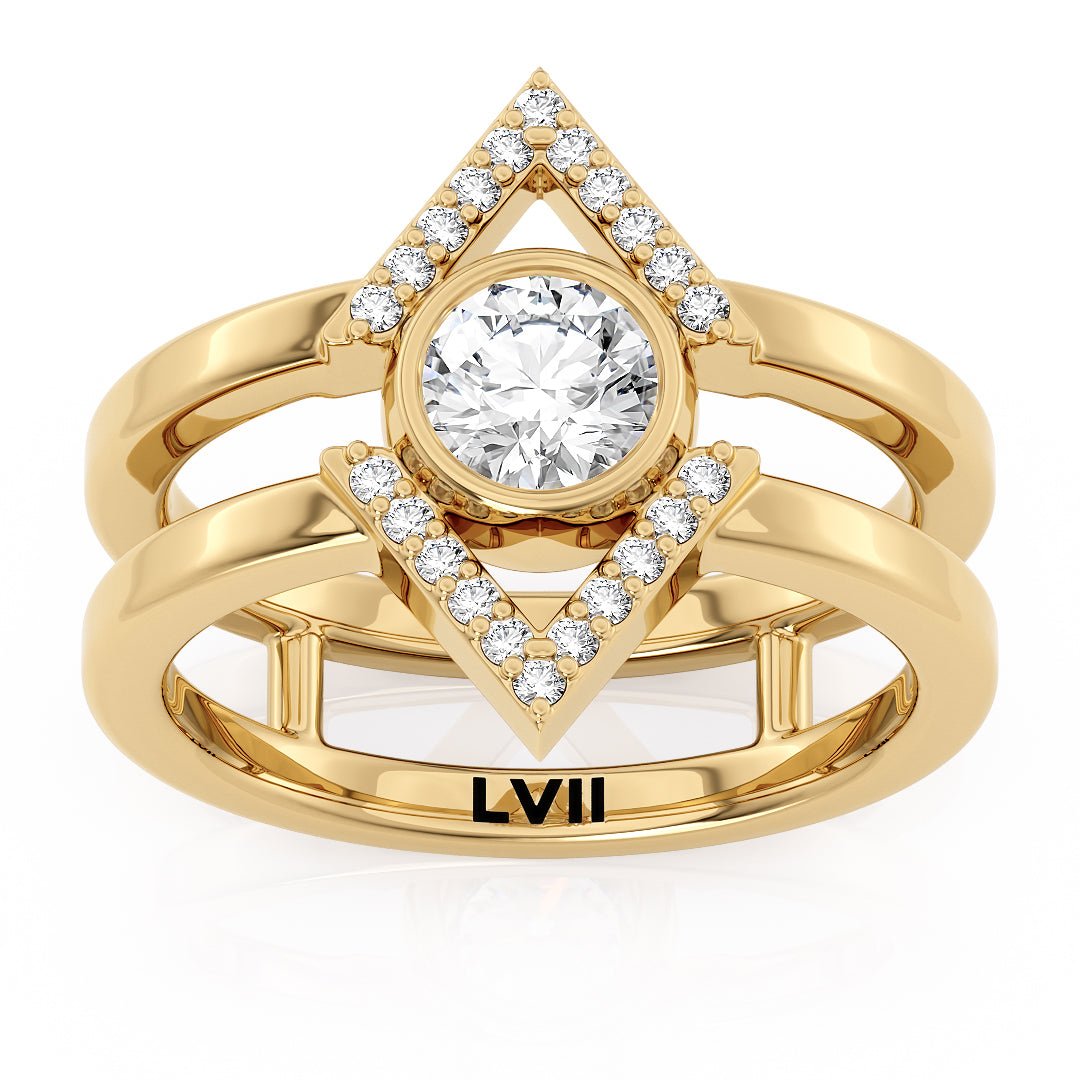 Lab Grown Diamond Rings | Unique Engagement Rings - The Penelope RingEngagement RingLVII Fine Jewelry