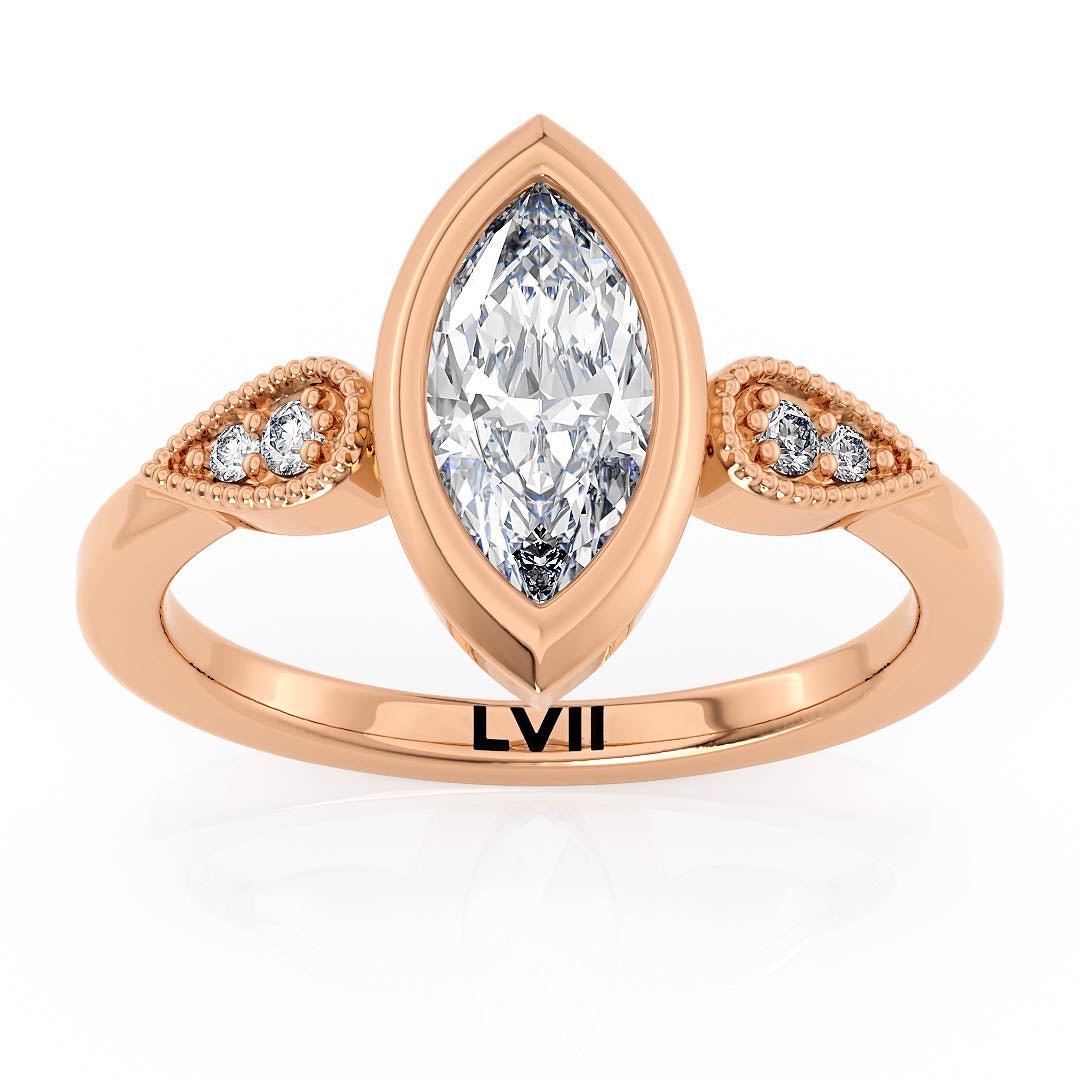 Marquise Cut DiamondEngagement Ring - The Beatrice RingLVII Fine Jewelry