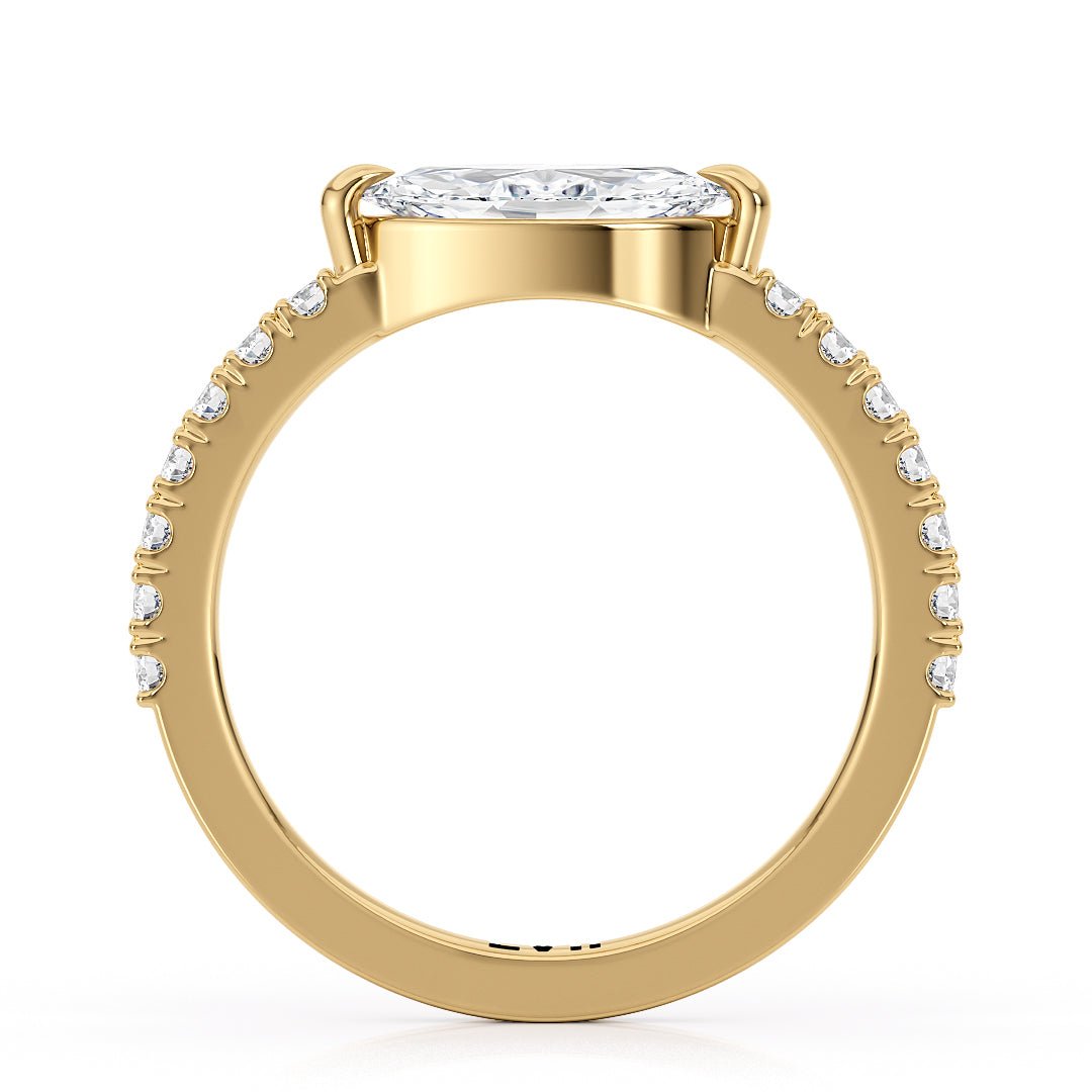 Marquise Diamond Ring East West Set Engagement Ring - The Esme RingLVII Fine Jewelry