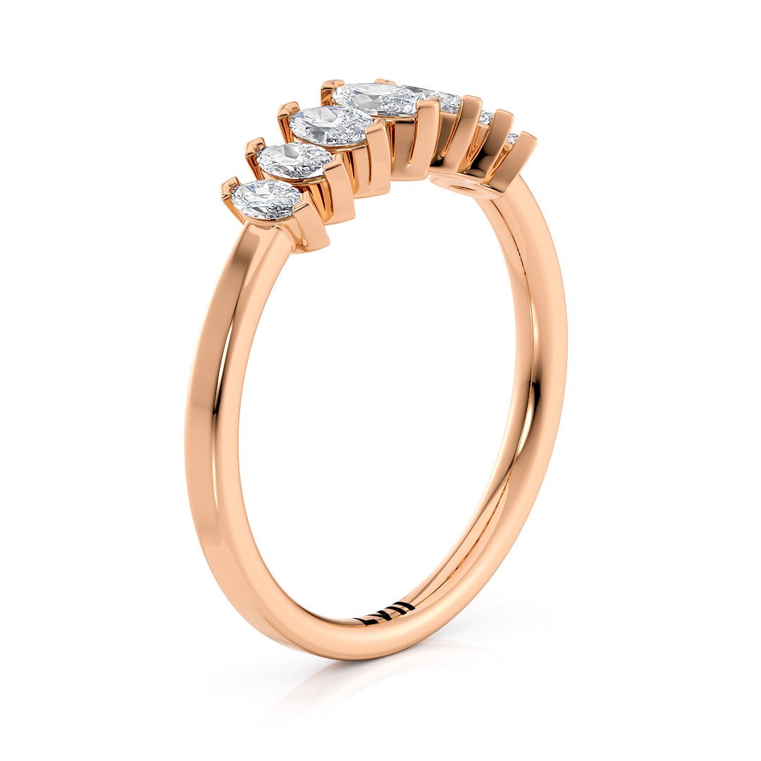 Marquise Diamond Ring Vintage - Style Wedding Bands for Her - The Berlin Wedding BandWedding BandLVII Fine Jewelry