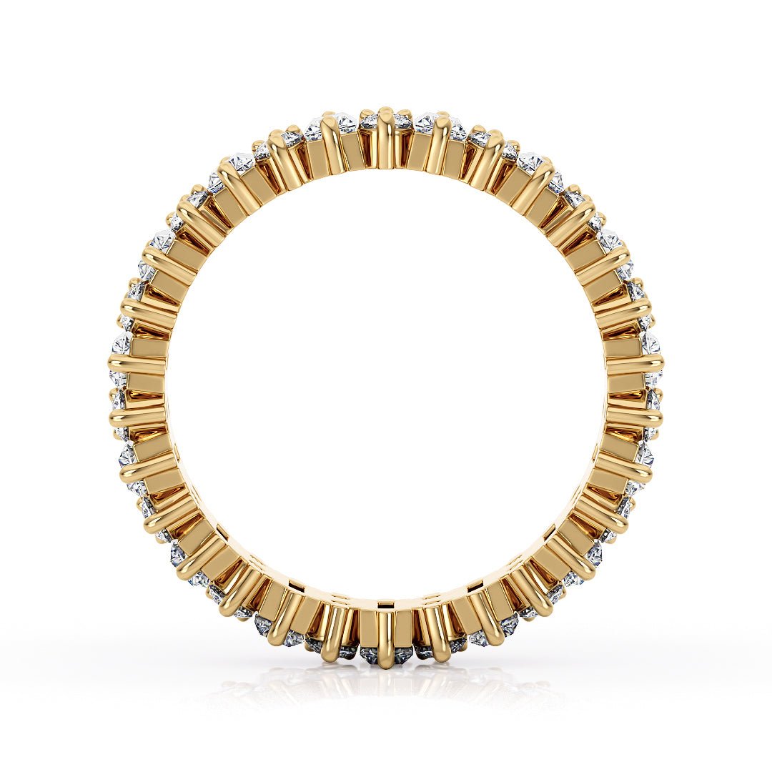 Mixed Cut Vintage - Inspired Women's Eternity Band with Lab - Grown Diamonds - The Santorini Wedding BandWedding BandLVII Fine Jewelry