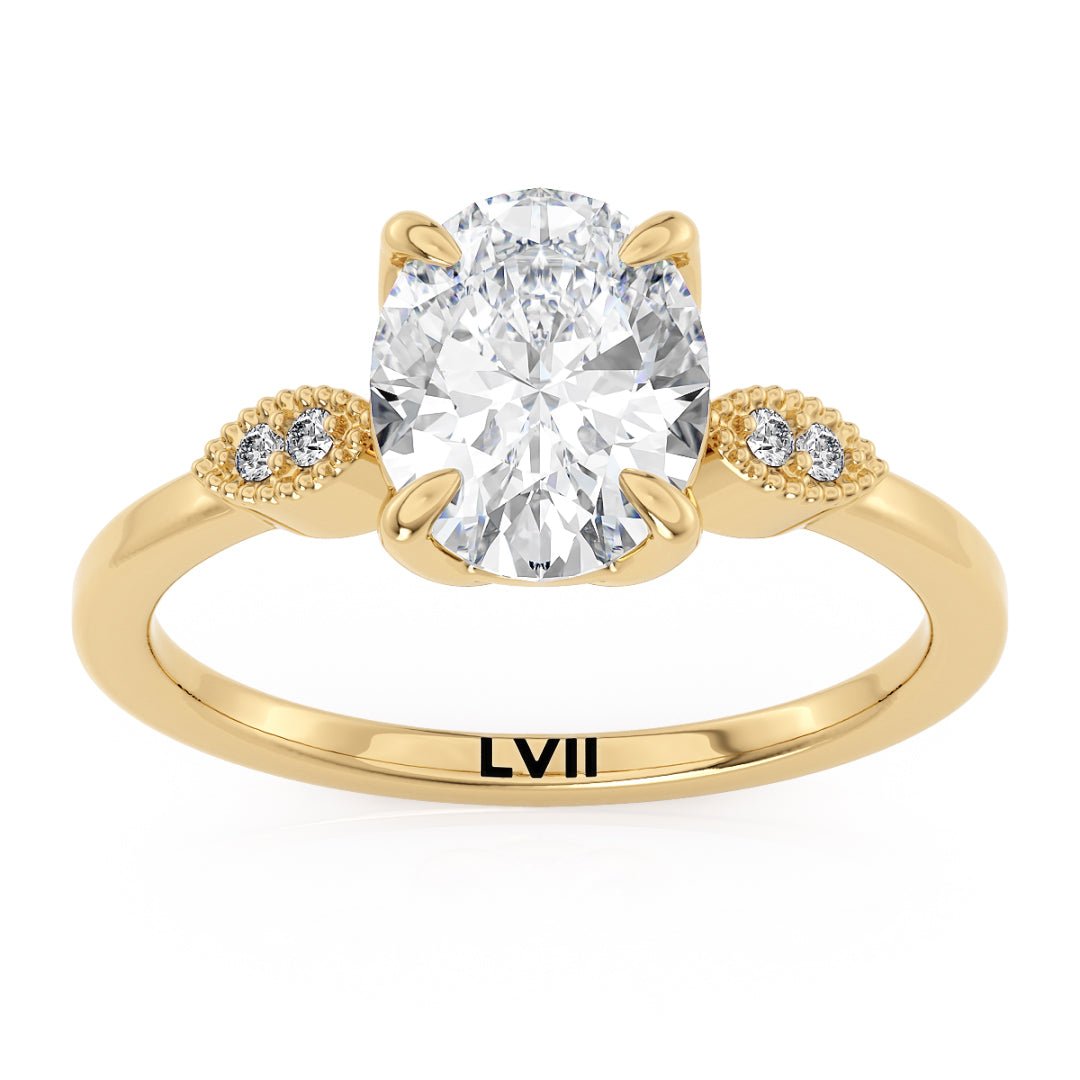 Oval Cut Diamond Engagement Ring - The Harmony RingLVII Fine Jewelry