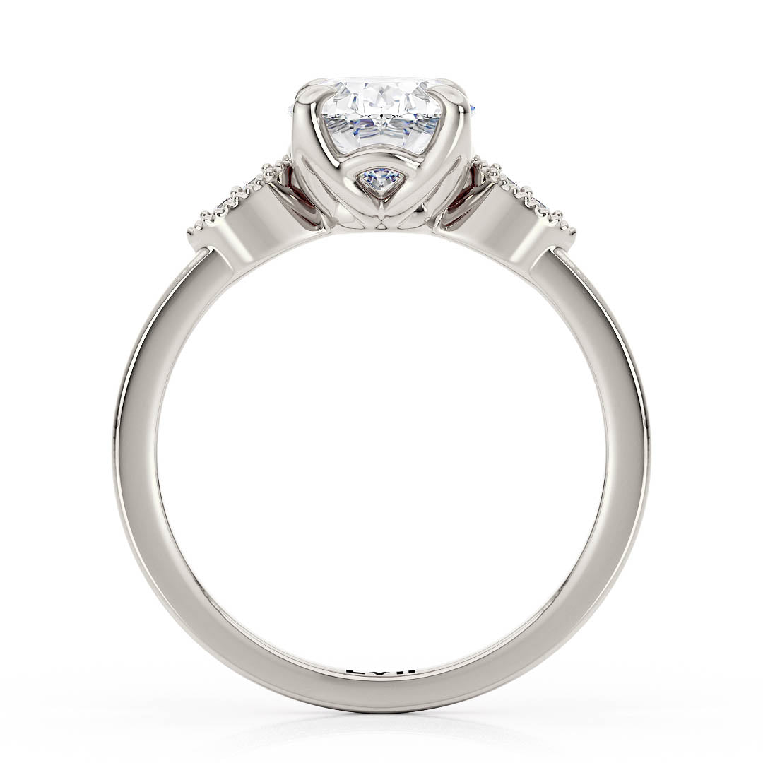 Oval Cut Diamond Engagement Ring - The Harmony RingLVII Fine Jewelry