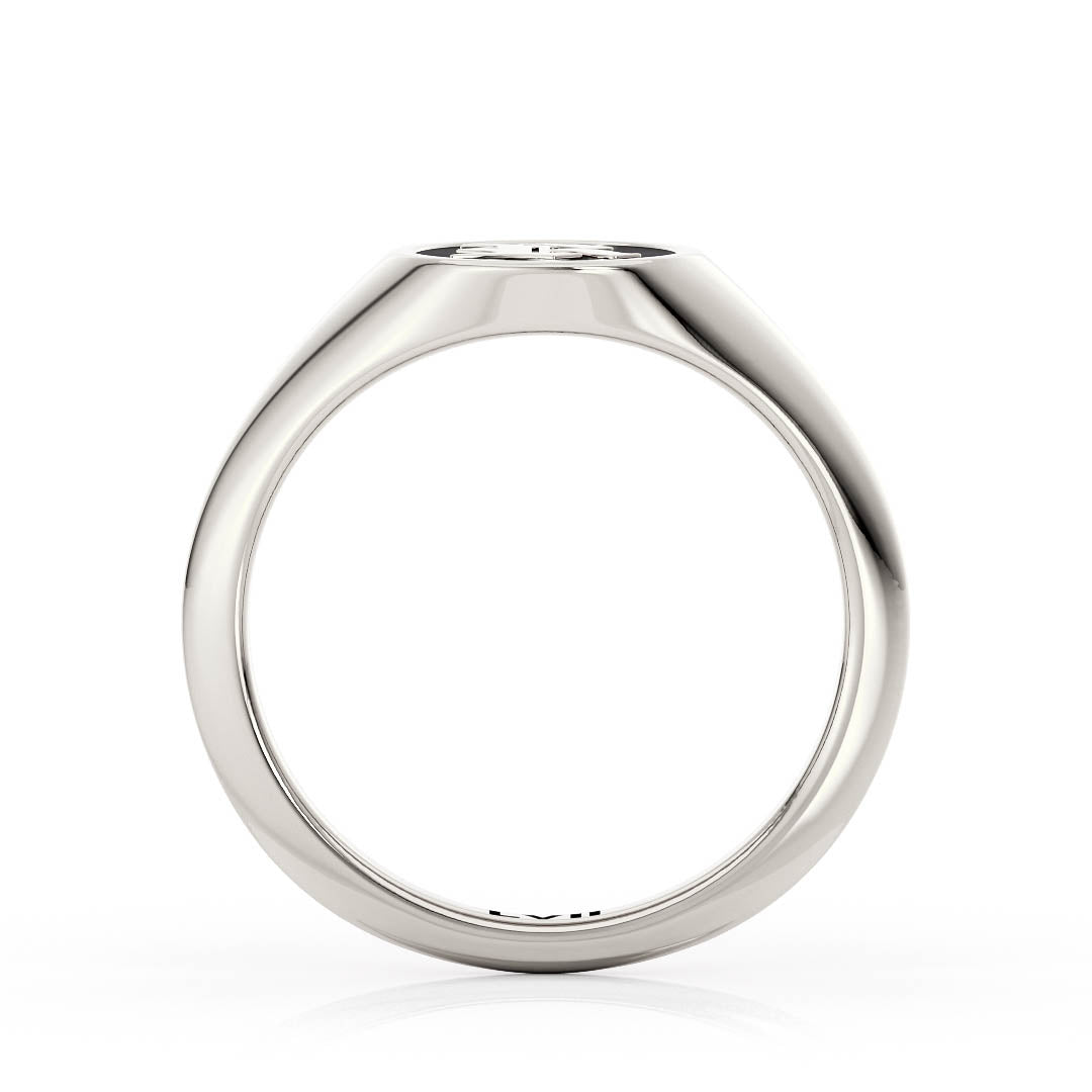 Personalized Enamel Initial Signet Ring: Timeless Elegance & Custom StyleLVII Fine Jewelry