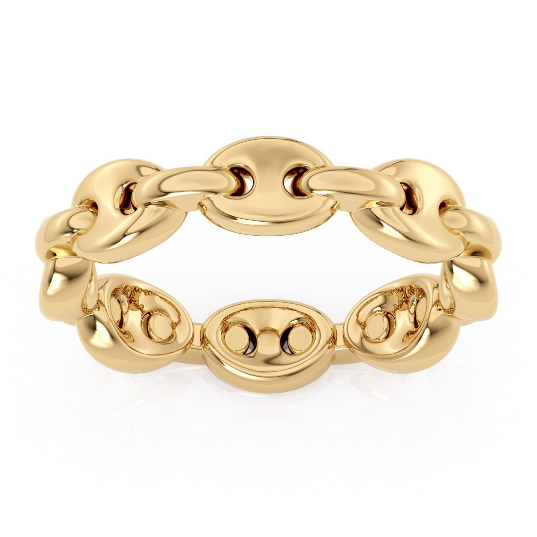 Puff Chain Modern Inspired Wedding Bands for Her - The Puff Chain Band ThickWedding BandLVII Fine Jewelry