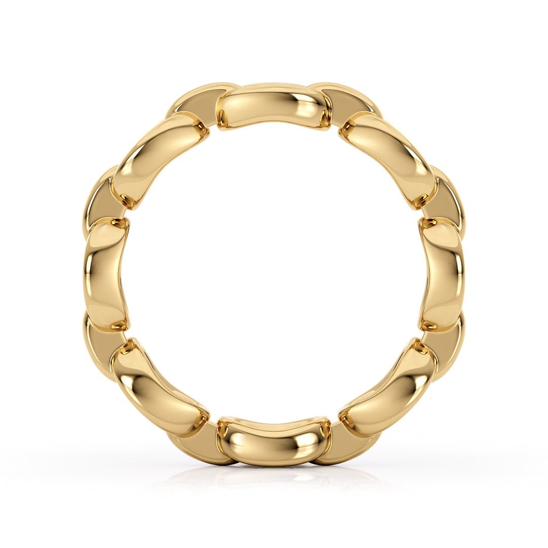 Puff Chain Modern Inspired Wedding Bands for Her - The Puff Chain Band ThickWedding BandLVII Fine Jewelry