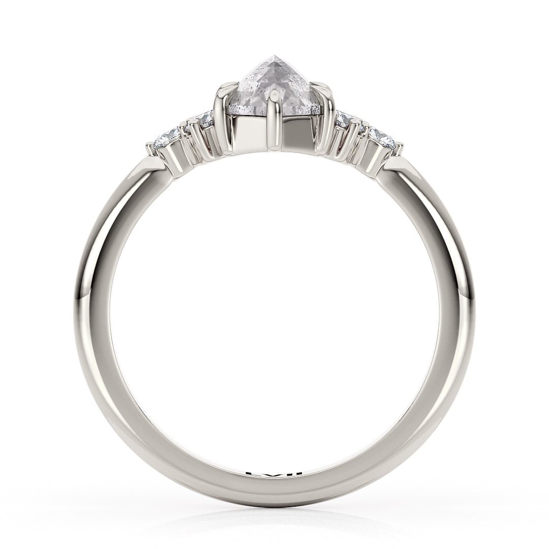 Salt and Pepper Diamond Ring | Ethically Sourced, Timeless Beauty - The Sage RingLVII Fine Jewelry