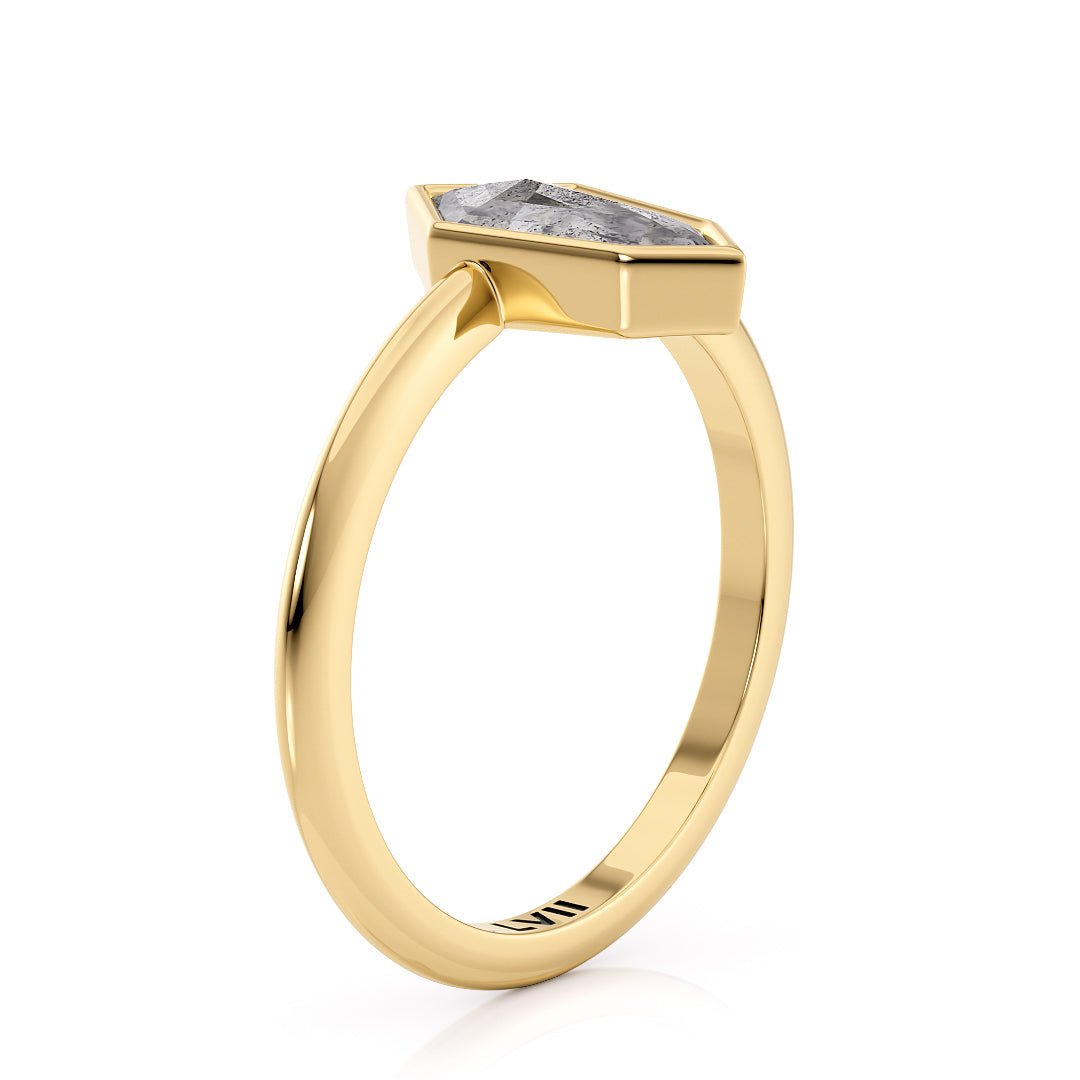 Salt and Pepper Diamond Ring | Unique Engagement Rings for Women - The Magnolia RingEngagement RingLVII Fine Jewelry